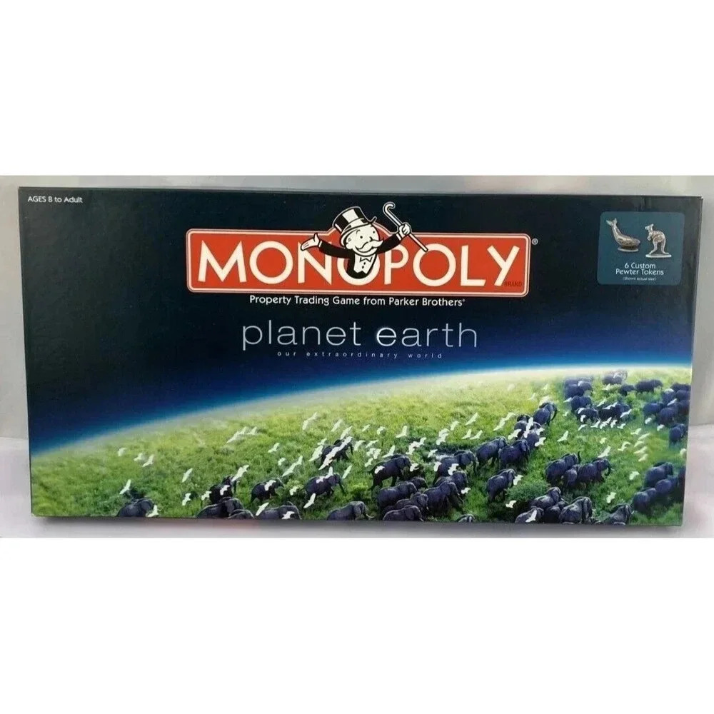 2008 Planet Earth Monopoly Game Complete
